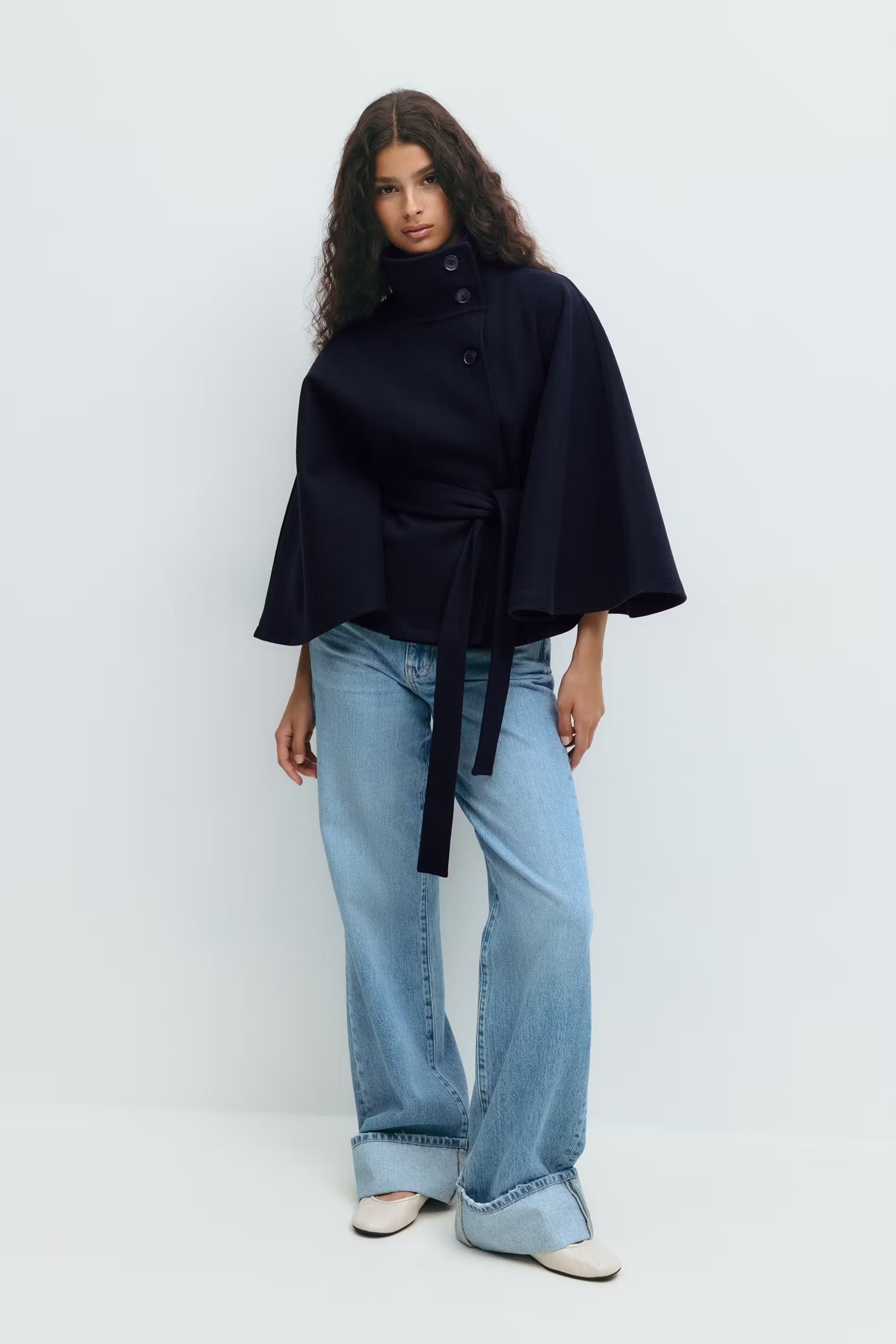 Oversized Batwing Poncho
