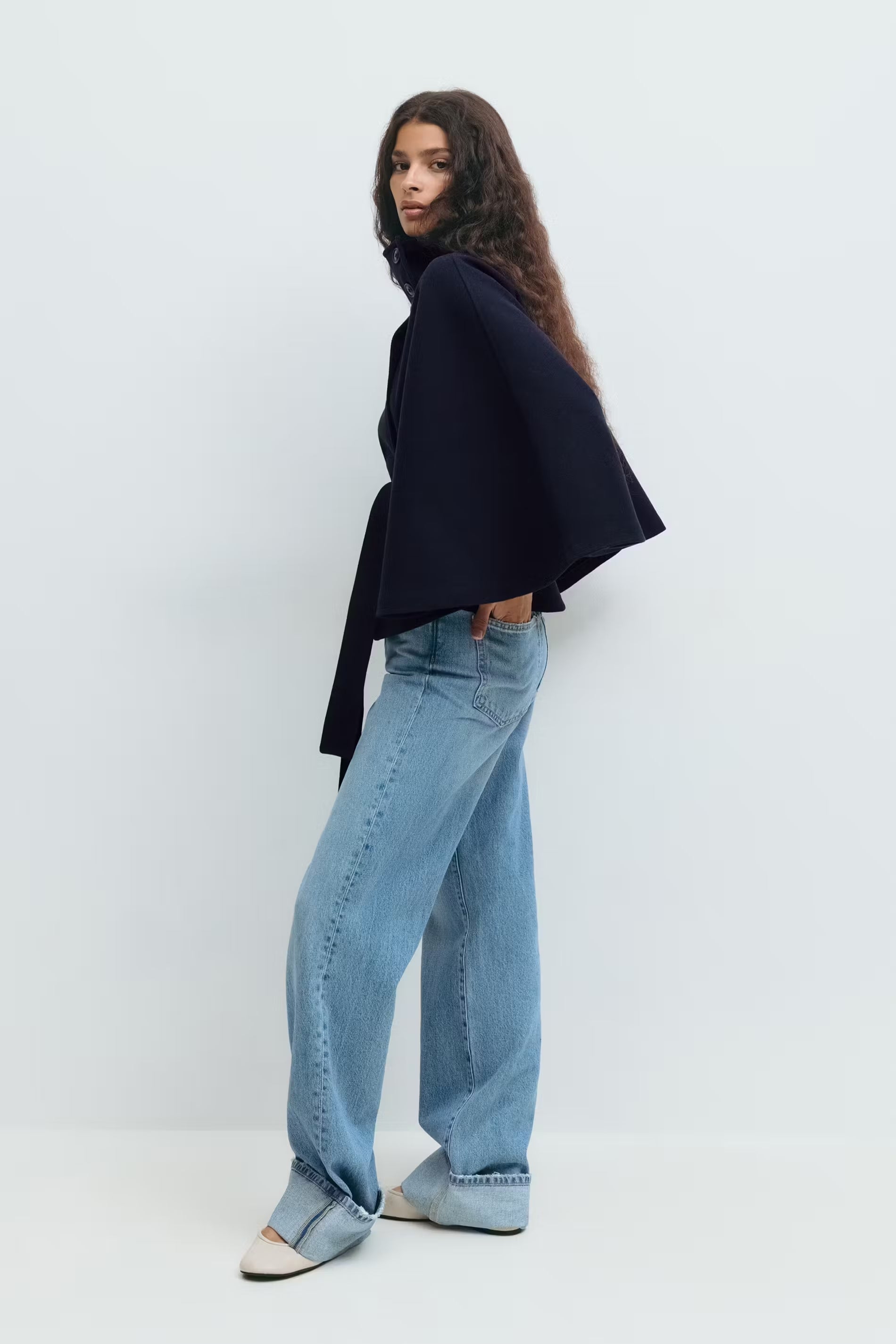 Oversized Batwing Poncho