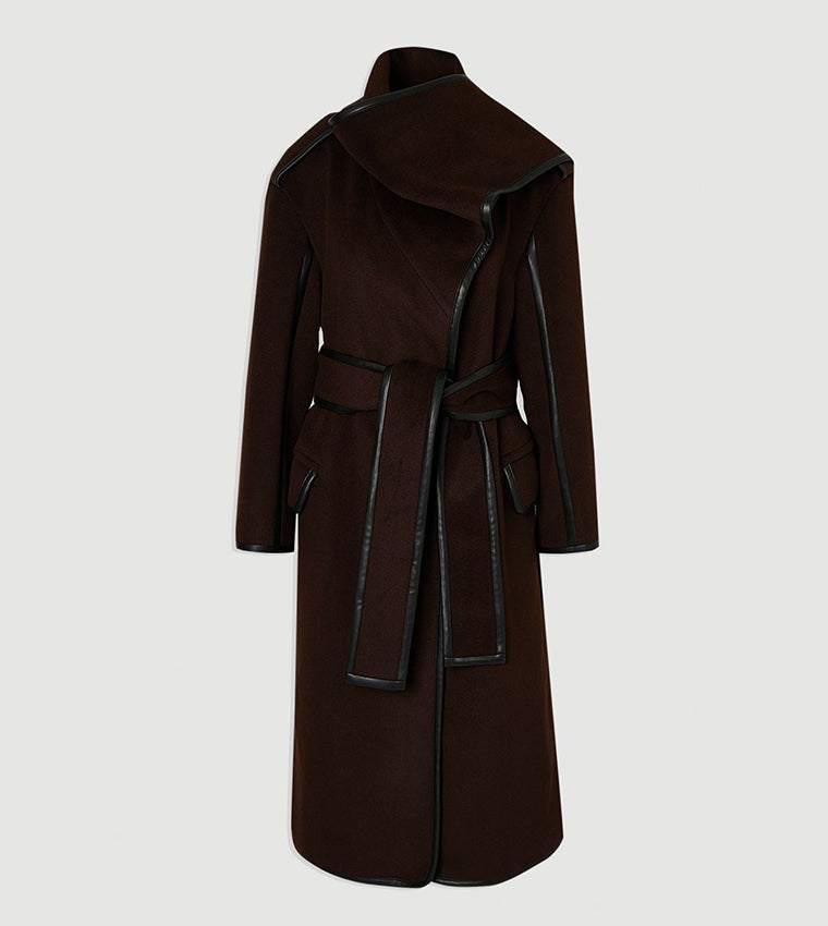 Belted Twinset Coat
