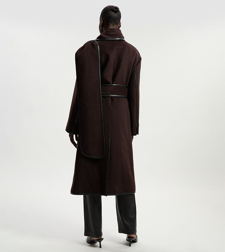 Belted Twinset Coat