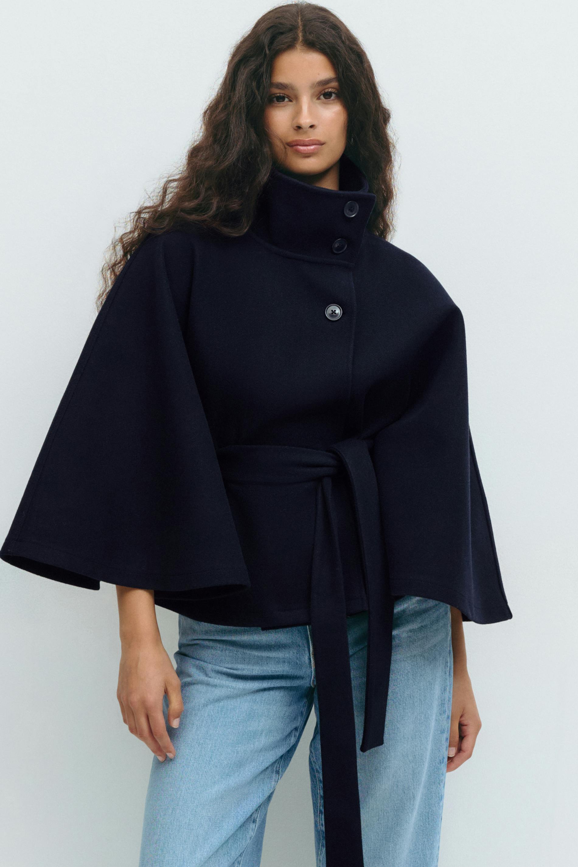 Oversized Batwing Poncho