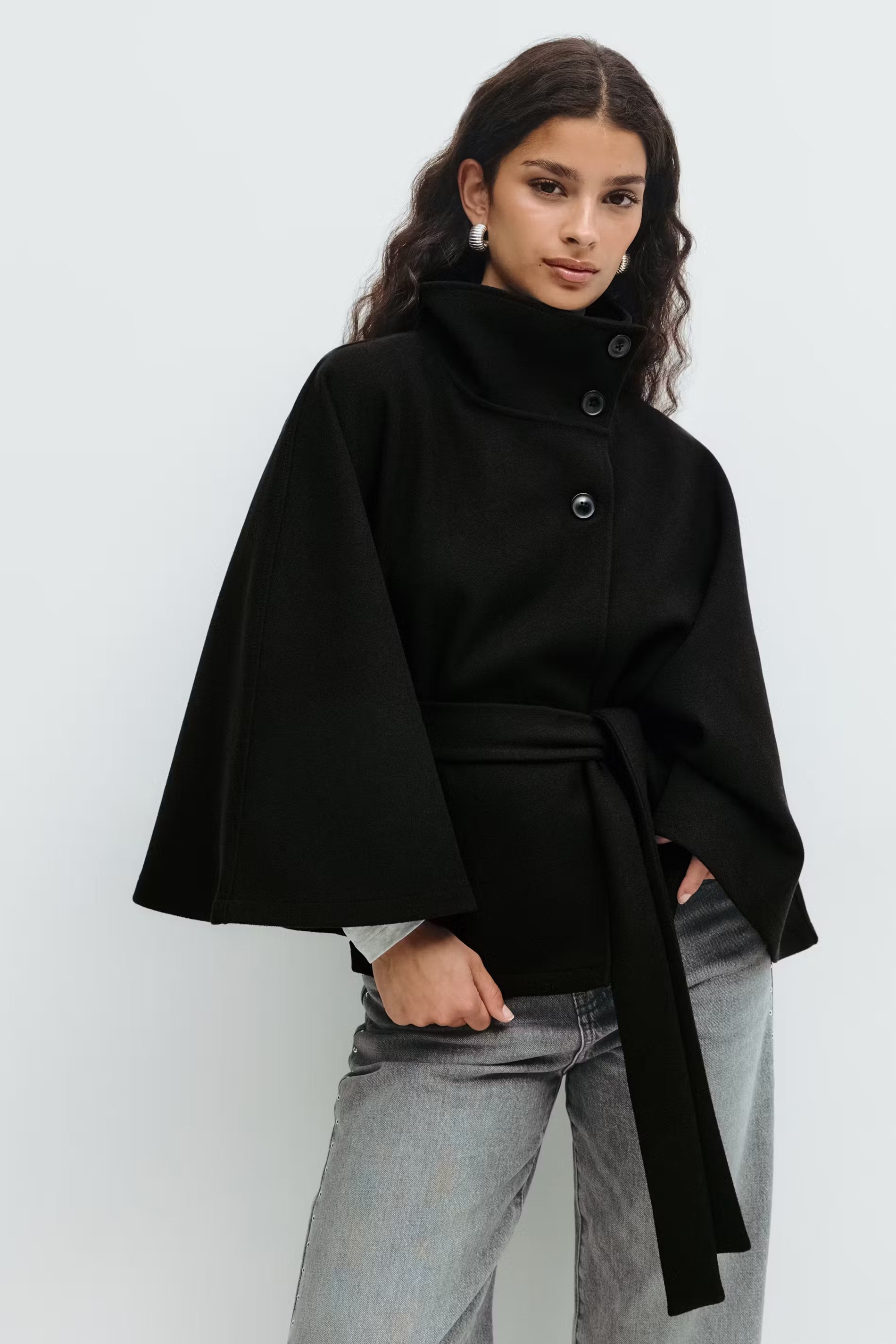 Oversized Batwing Poncho
