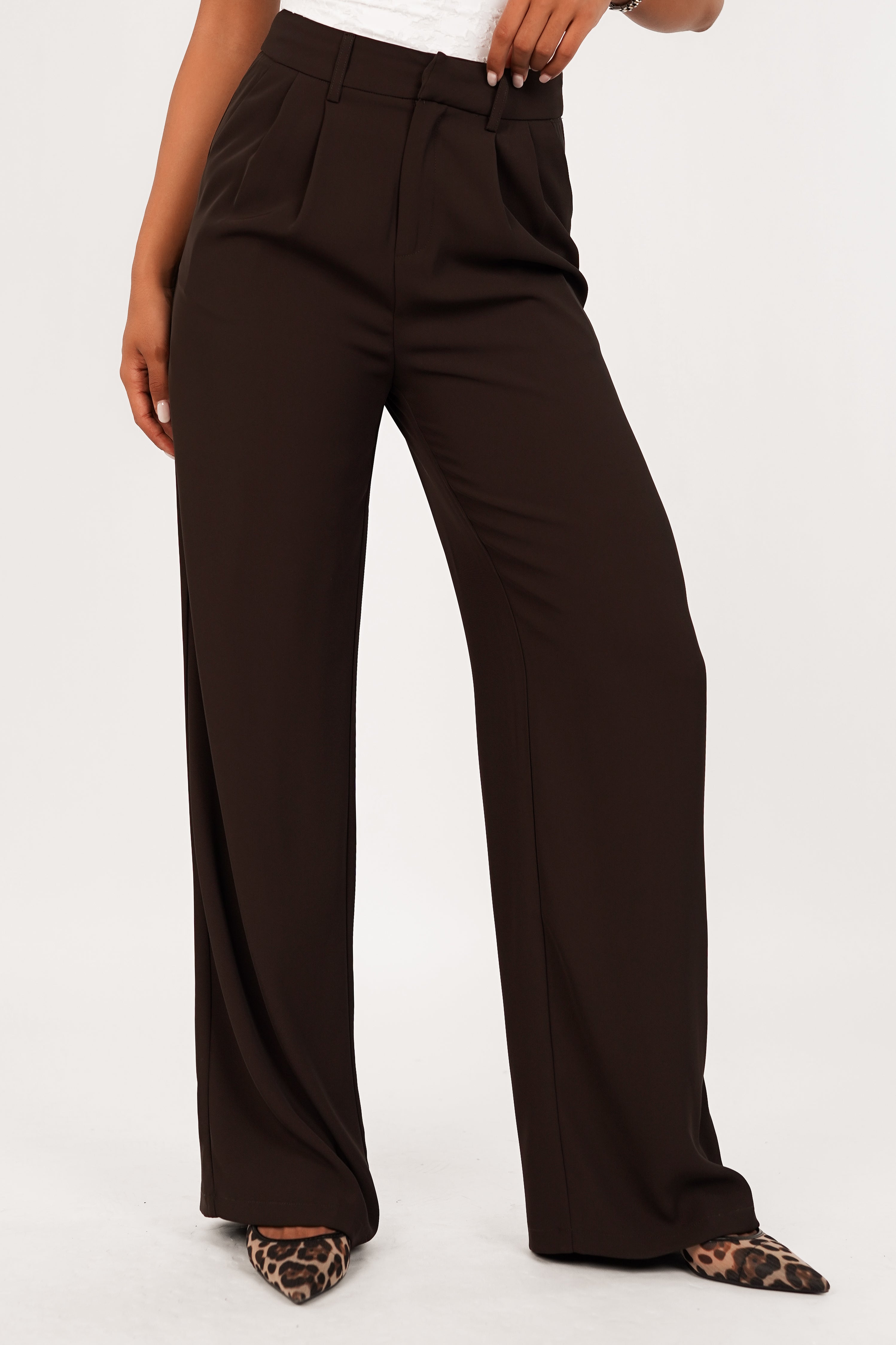 Brown Tailored Pants