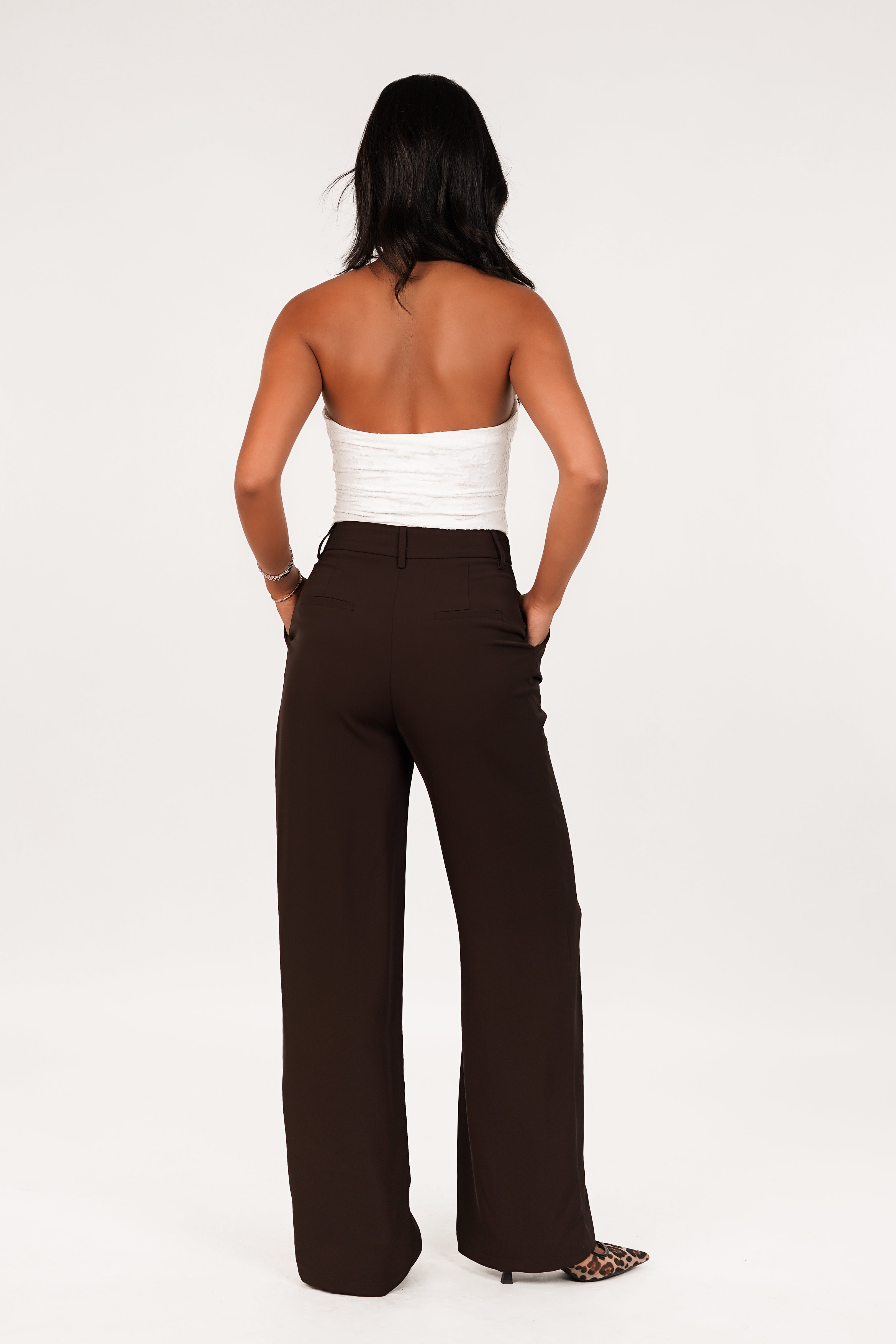 Brown Tailored Pants