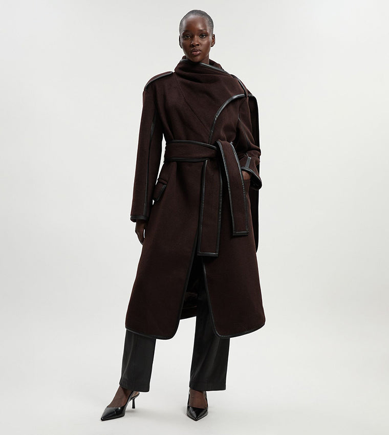 Belted Twinset Coat