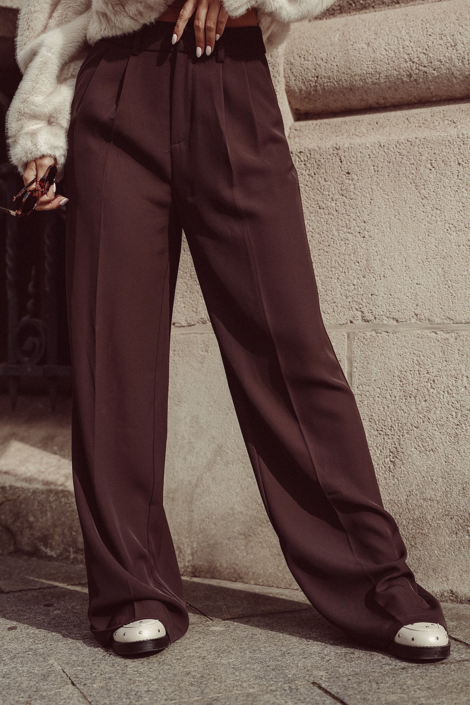 Brown Tailored Pants