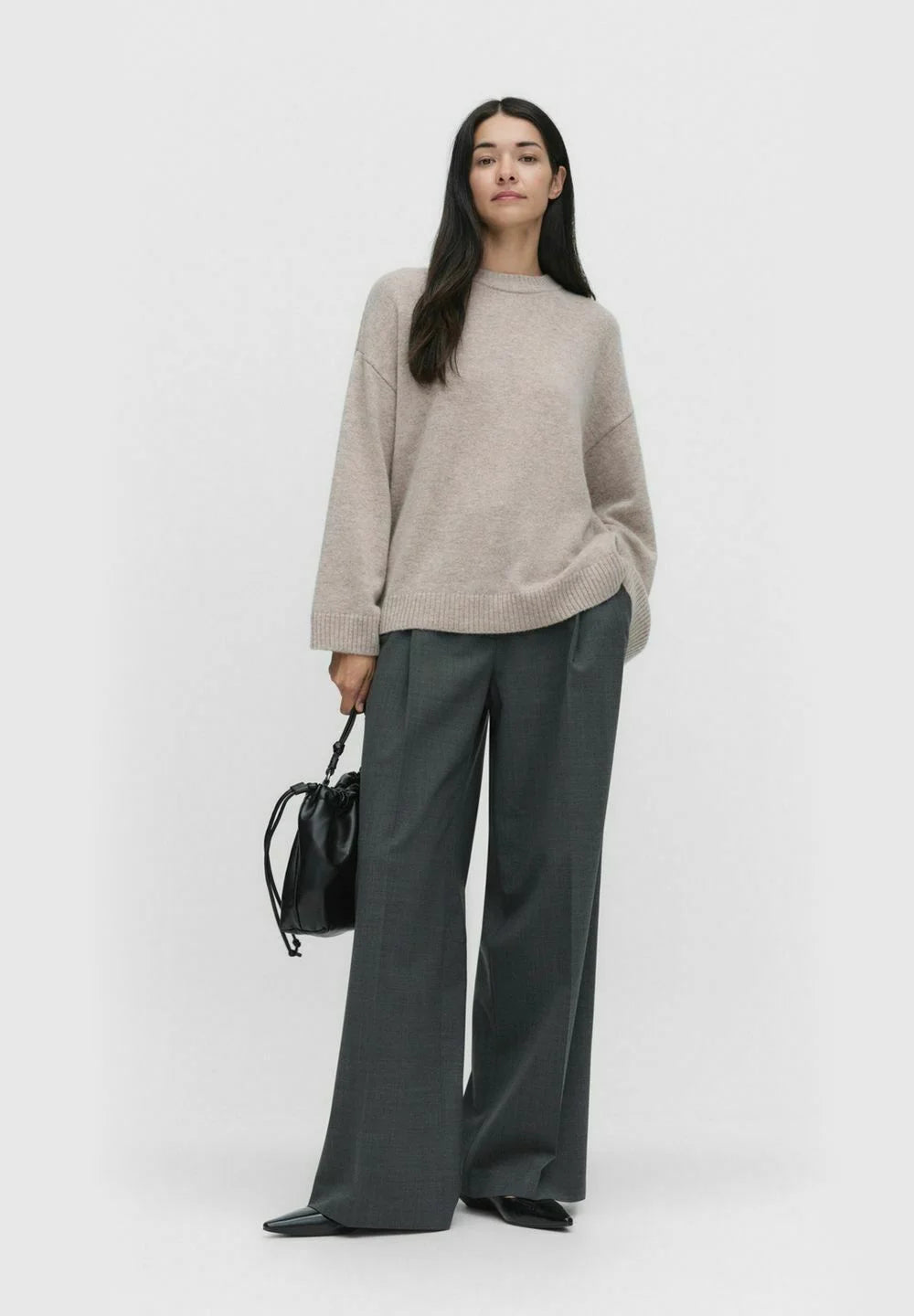 Beige Melange Sweater